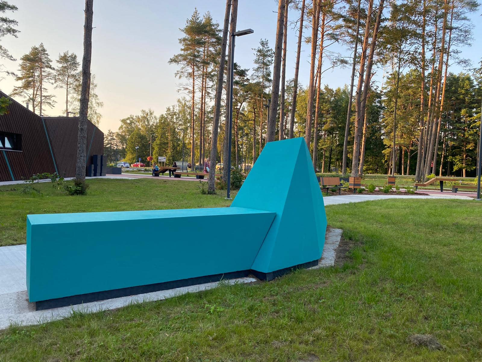 Kauguru atpūtas parkā Aizputes Betona ražotie betona elementi